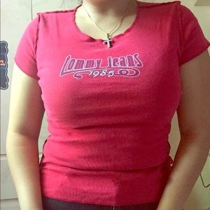 Red Tee Shirt, Inside-Out Sewing